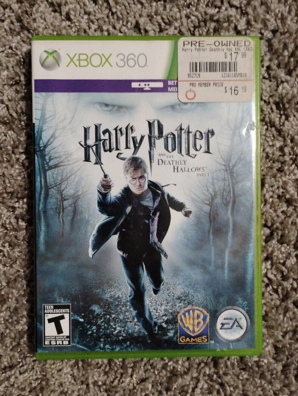 Harry Potter and the Deathly Hallows: Part 1 - Xbox 360 (Disc & Case)